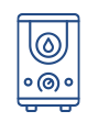 Icon representing experience in commercial and industrial boiler systems including process applications and complex setups.
