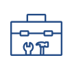 Icon representing ongoing hands-on training and manufacturer-supported education for commercial boiler technicians.