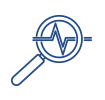 Icon showing diagnostic expertise for complex and hard-to-fix commercial boiler systems and performance issues.